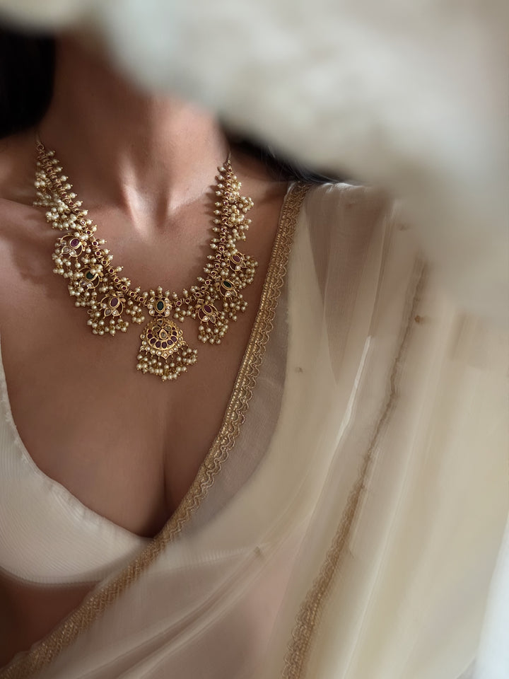 Aradhana temple necklace set