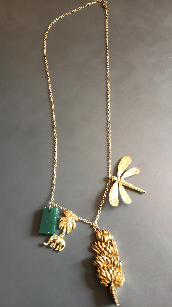 Holiday charm necklace