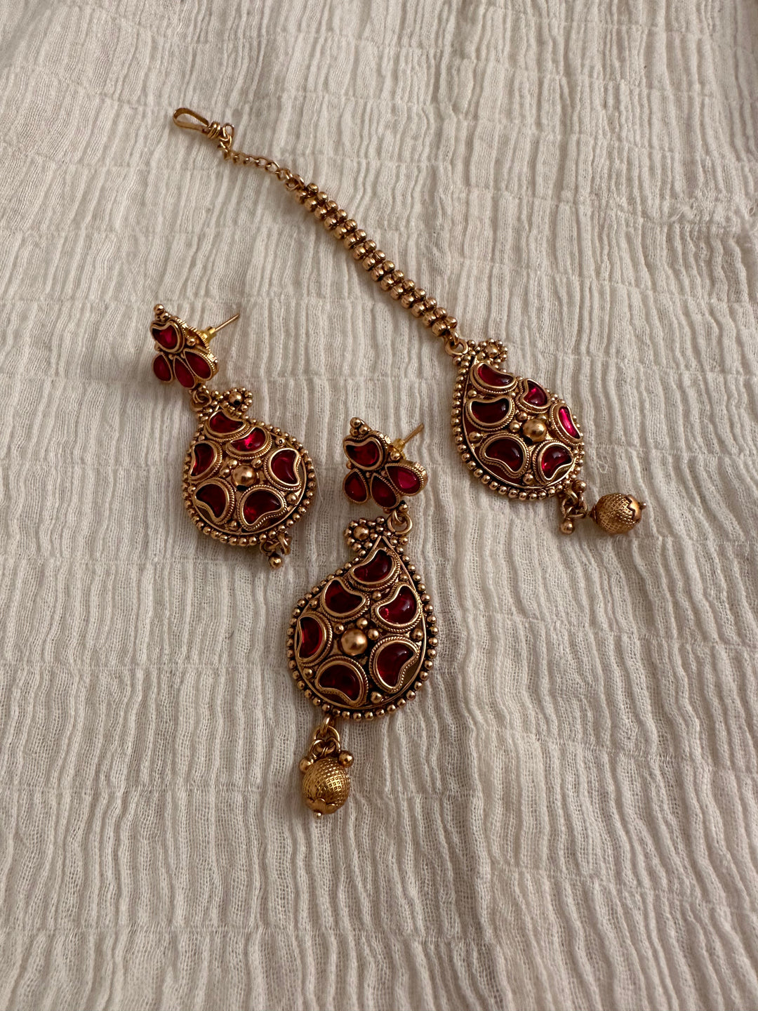 Koka Red Necklace Set