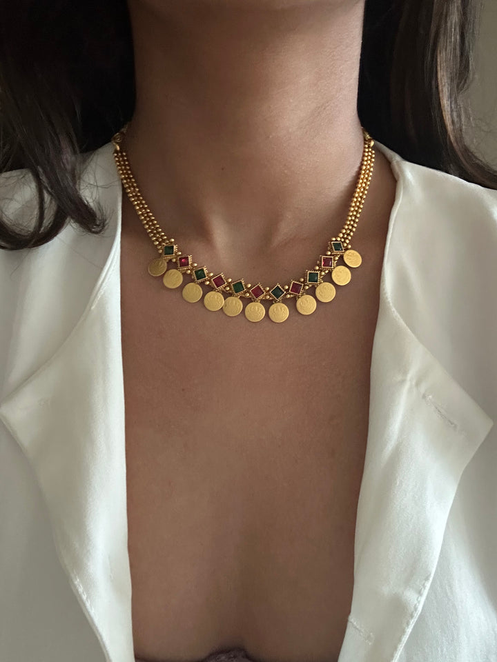 Chitra coin necklace