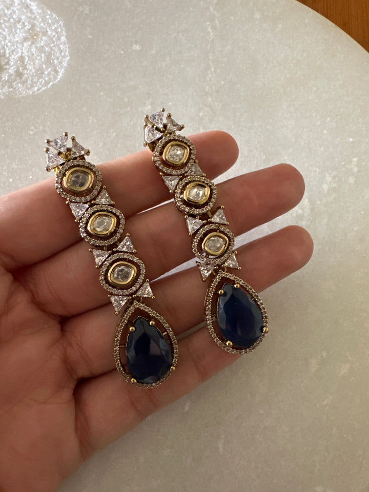 Tanzanite victorian necklace set