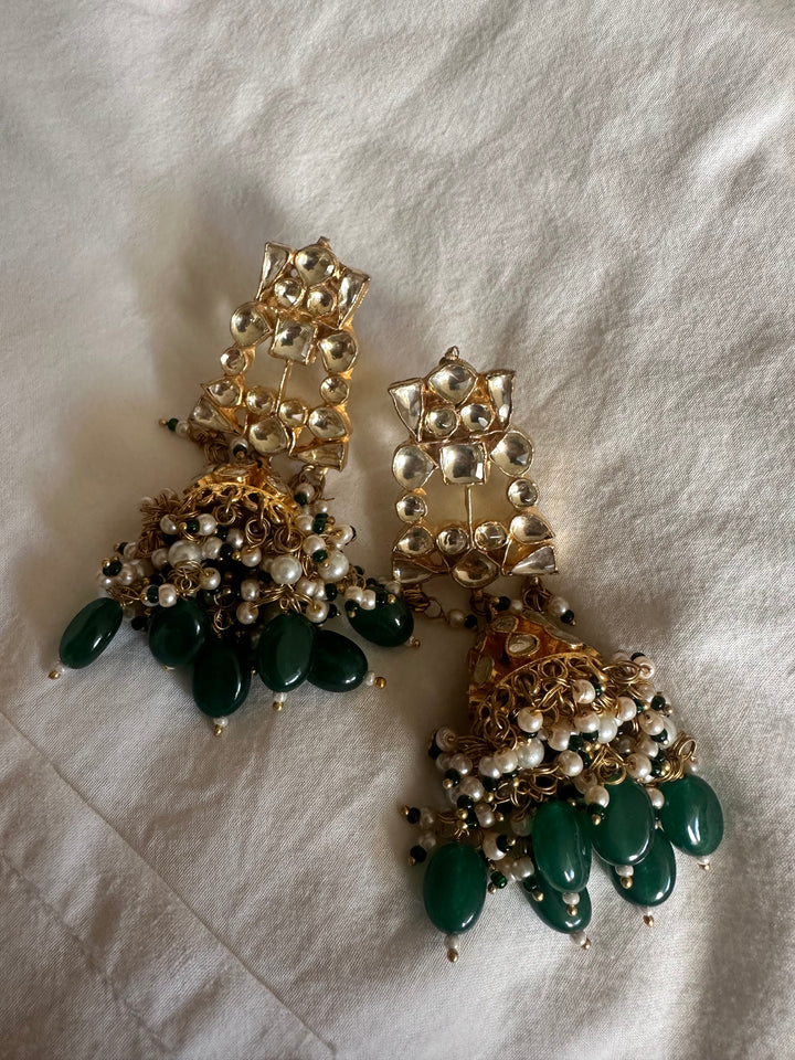Savri jhumka earrings