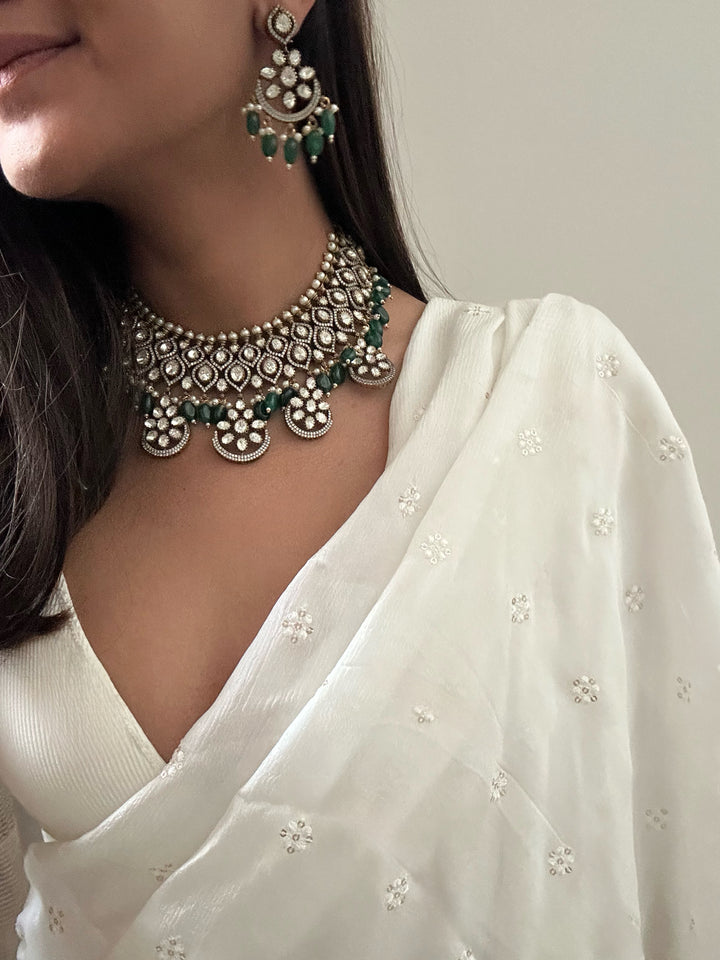 Shyama Green Necklace Set