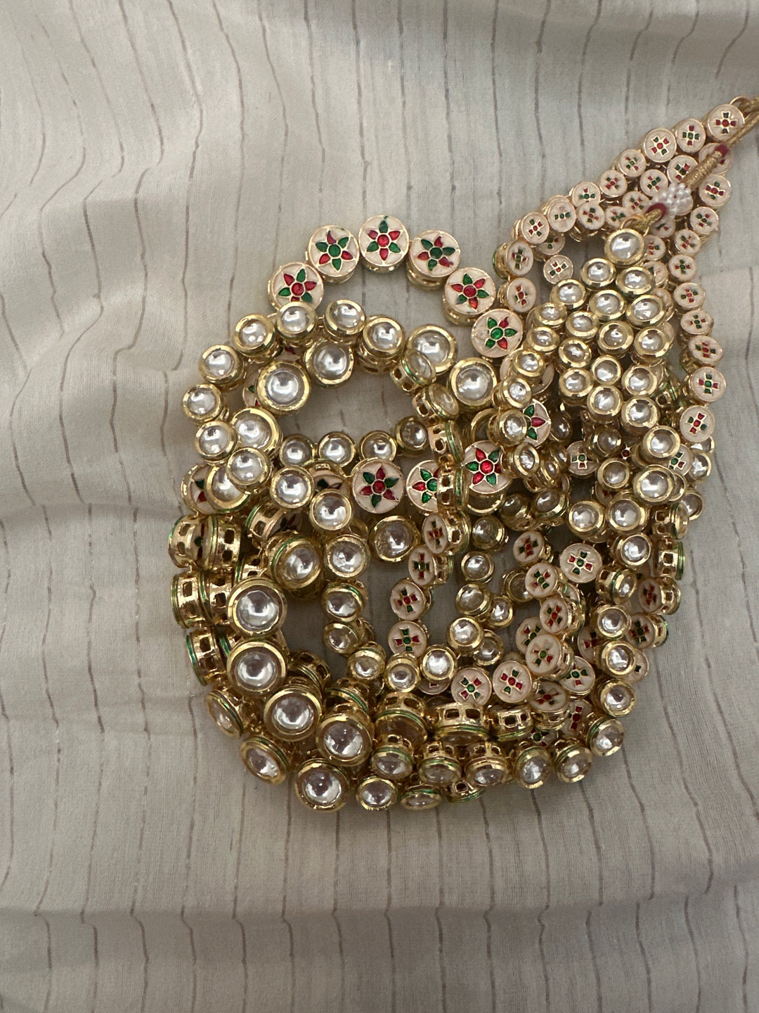 Bhav 7 jadau strand necklace
