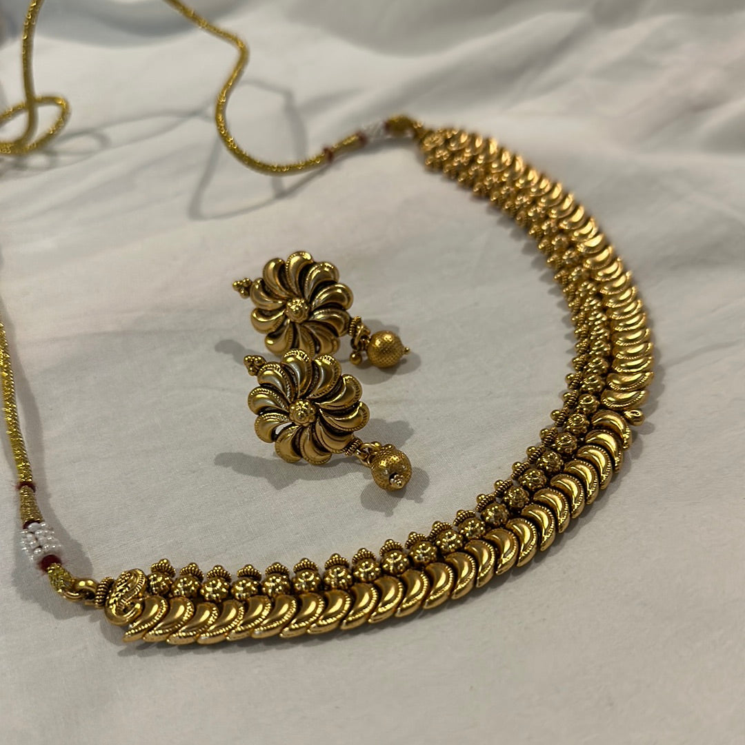 Jeet Temple Necklace Set