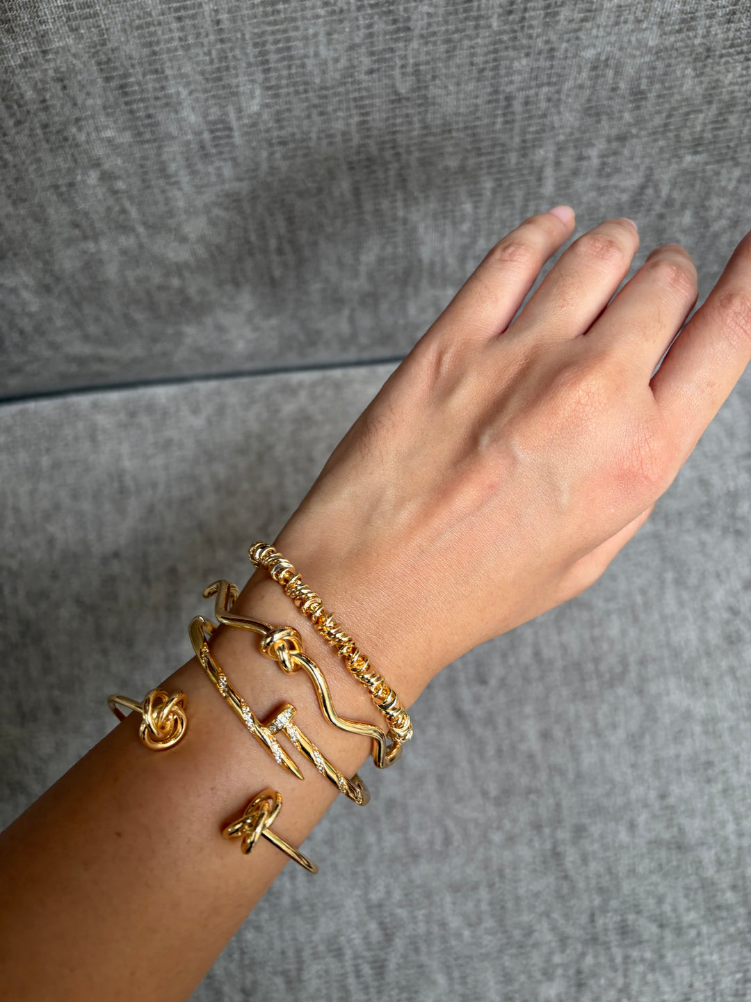 Raina gold stack bracelet