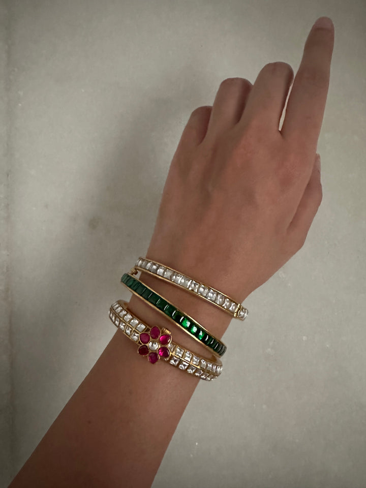 Classic kundan bangle bracelet