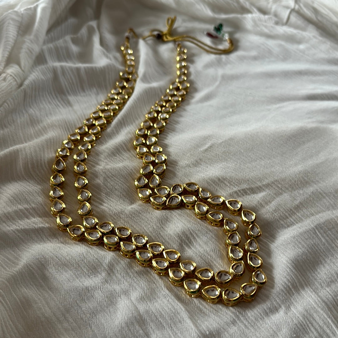 Double Polki Necklace