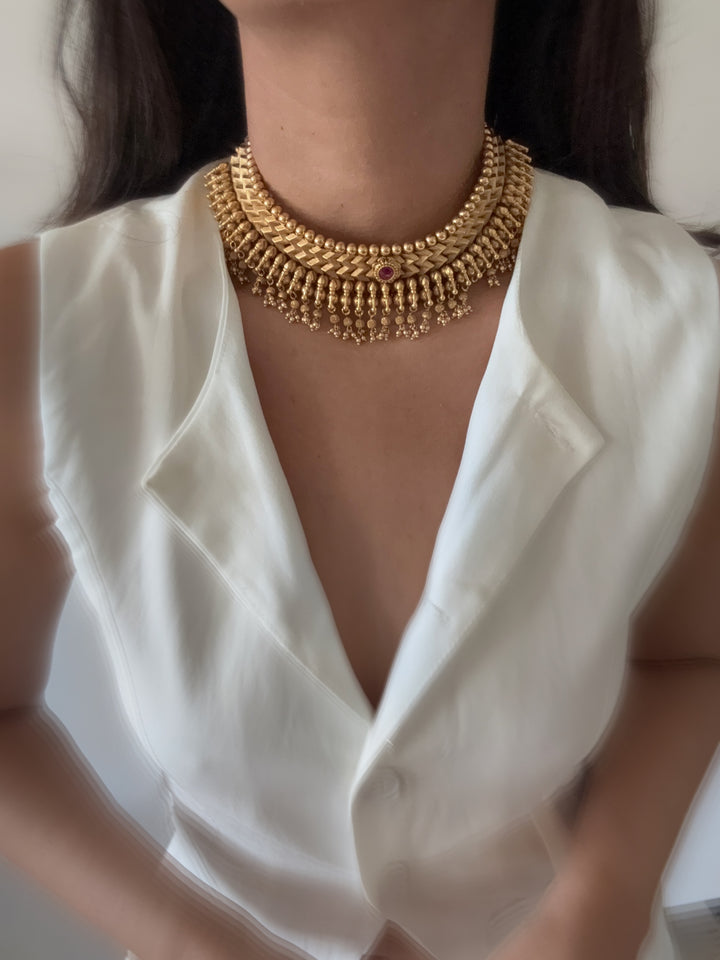 Koka zigzag necklace set
