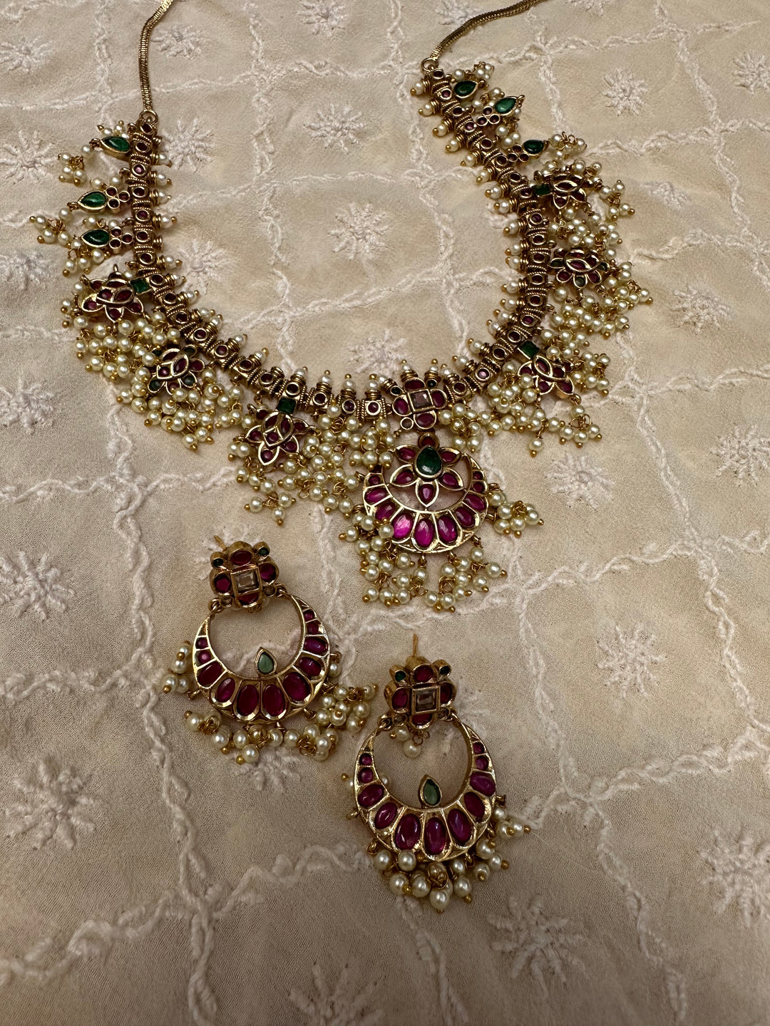 Rudrakshi devi necklace set