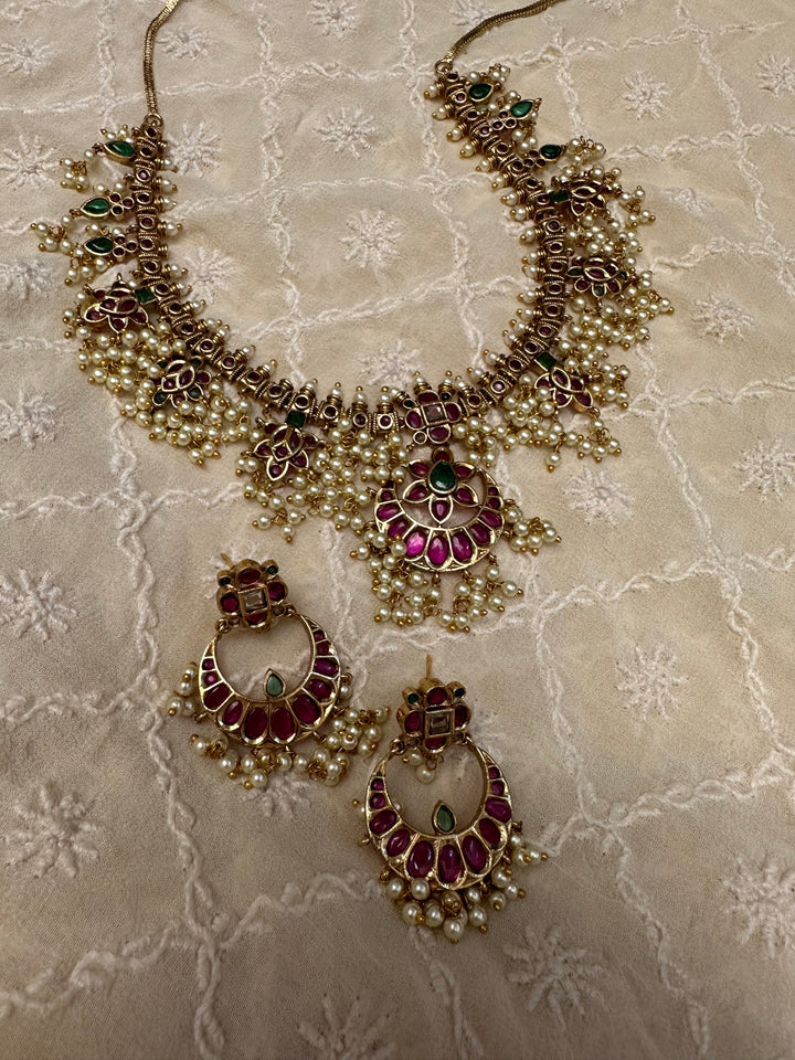 Rudrakshi devi necklace set