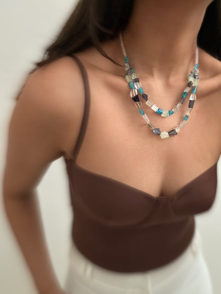 Hannah stone necklace