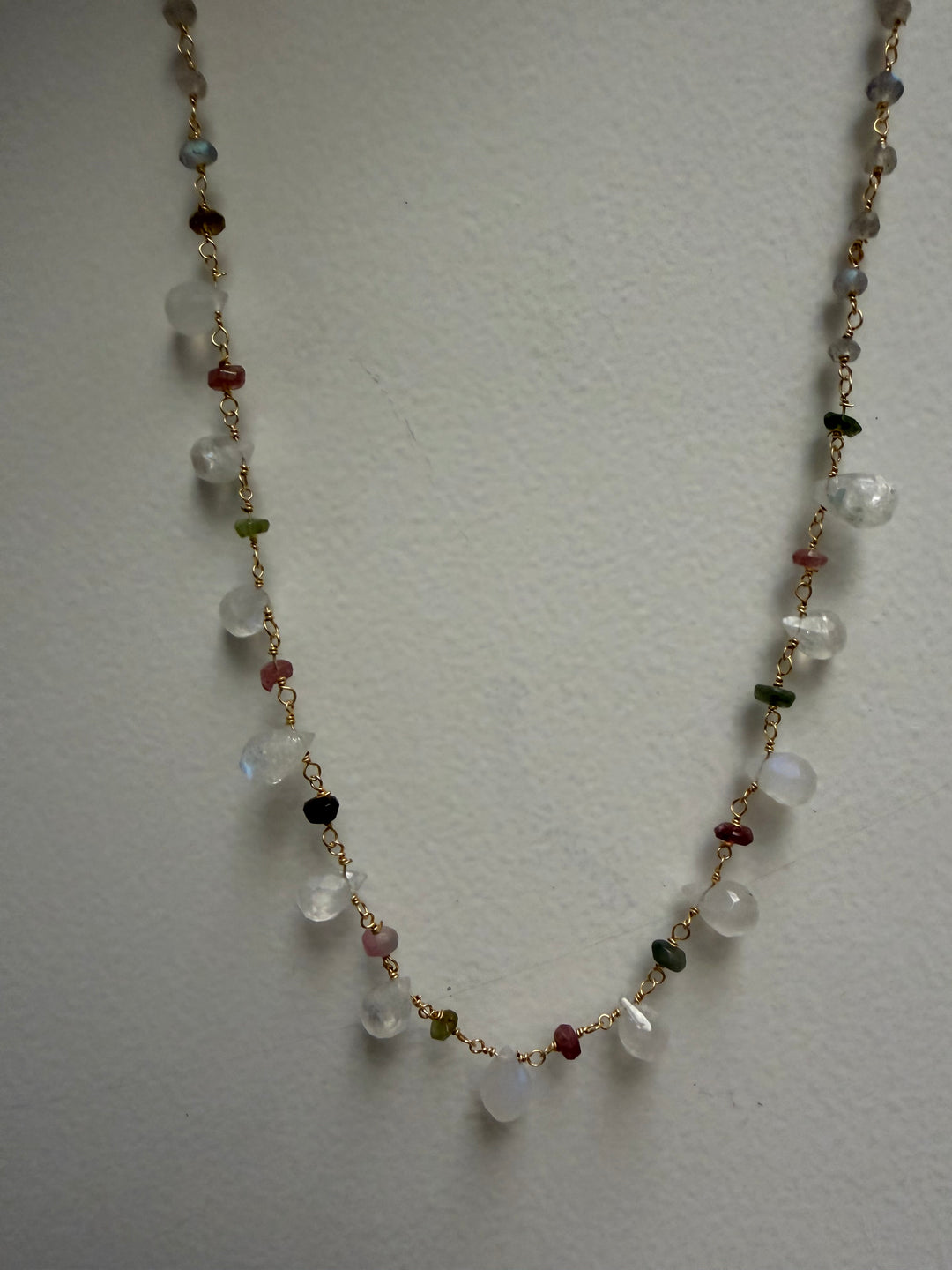 Sunset Aqua holiday necklace
