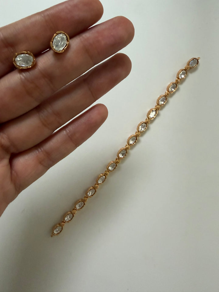 Classic moissanite necklace set