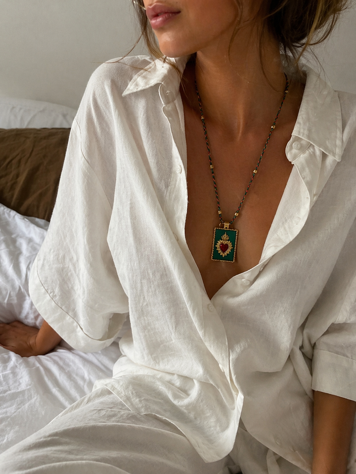 Sacred heart necklace