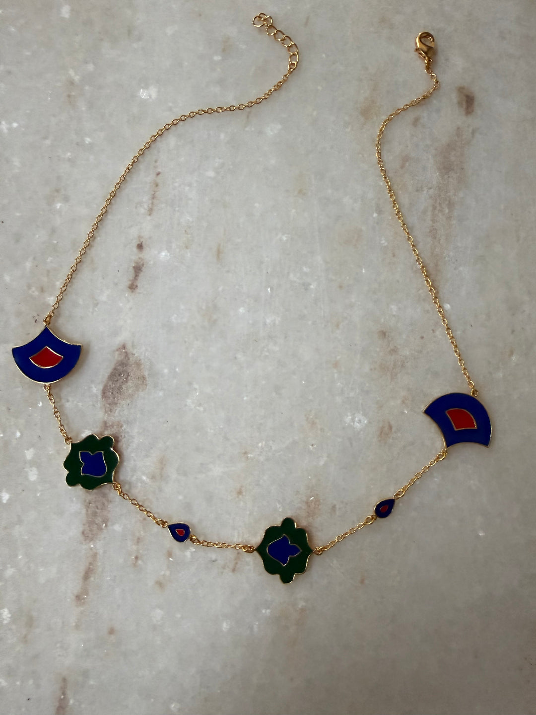 Jaipur deco charm necklace