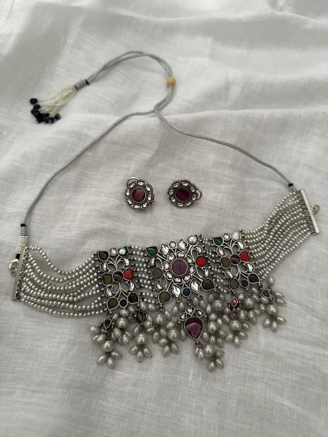 Kara navratan  Necklace Set