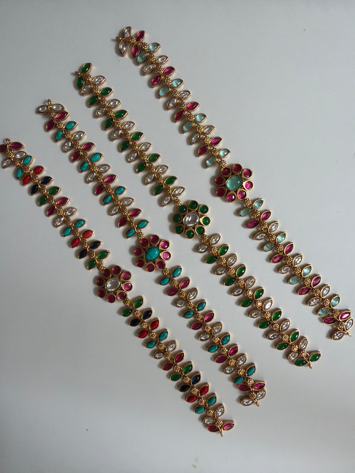 Madhubala flower choker necklace