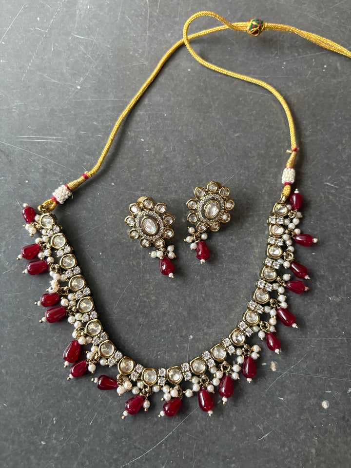 Drop Kundan Necklace Set 3