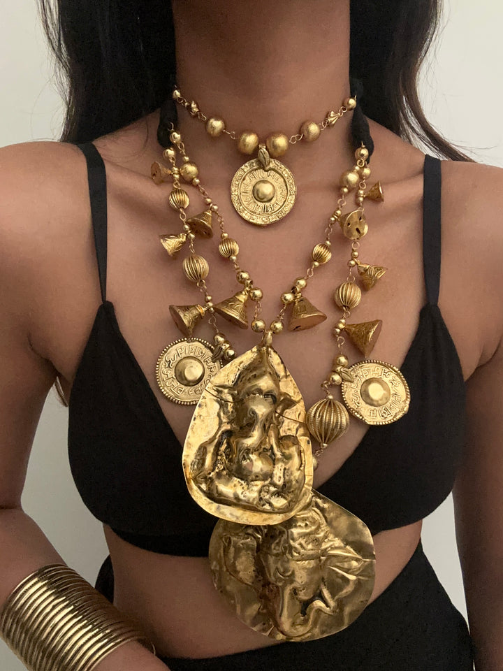 Thanpa Molted Gold Necklace