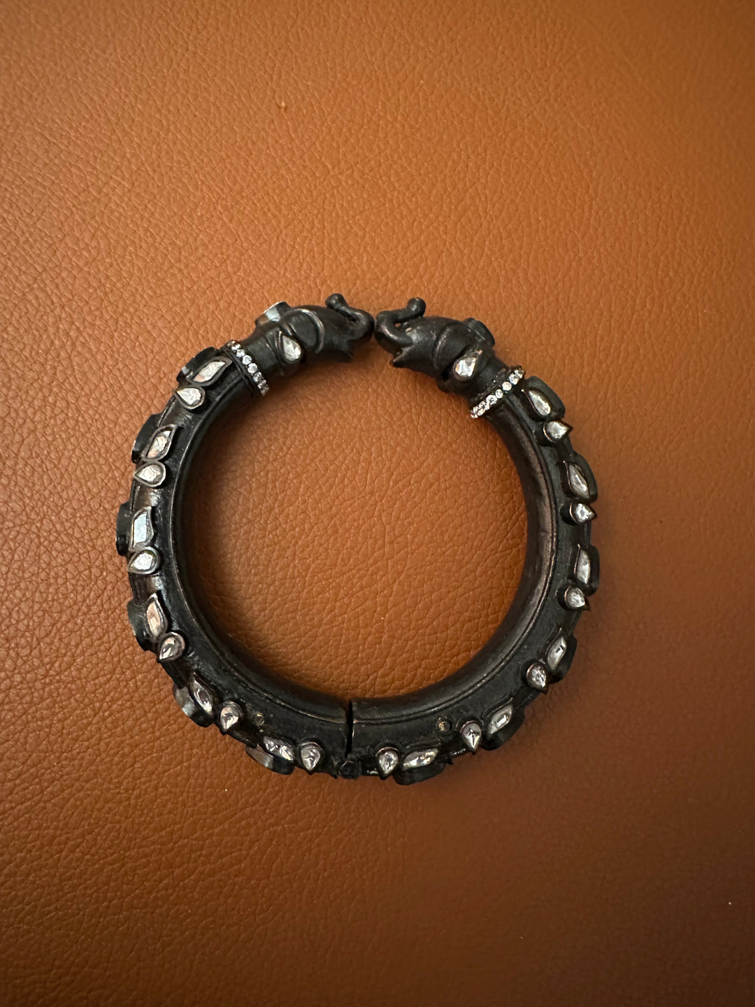 Charcoal bangle bracelet