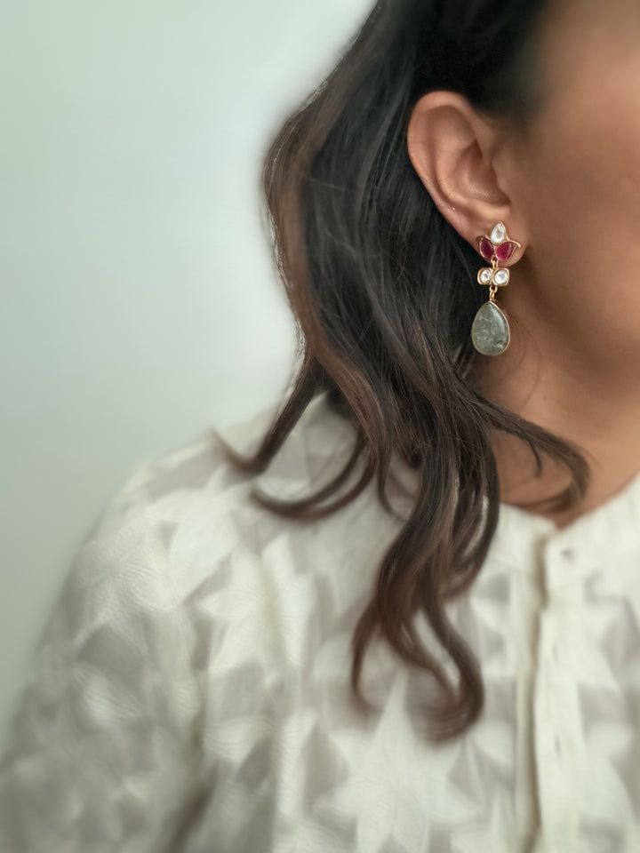 Nusrat green earrings