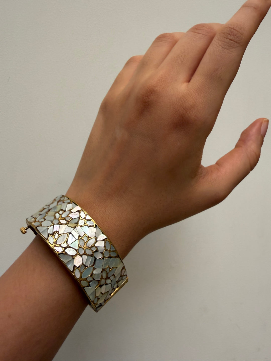 Lilly petal mop bangle bracelet