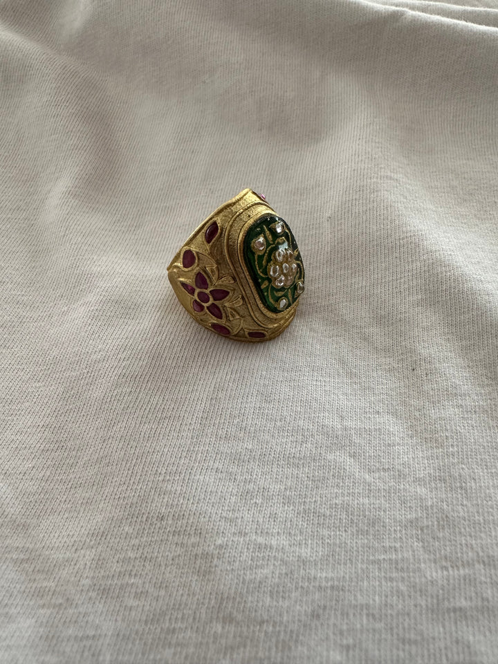 Sawai Meenakari Ring