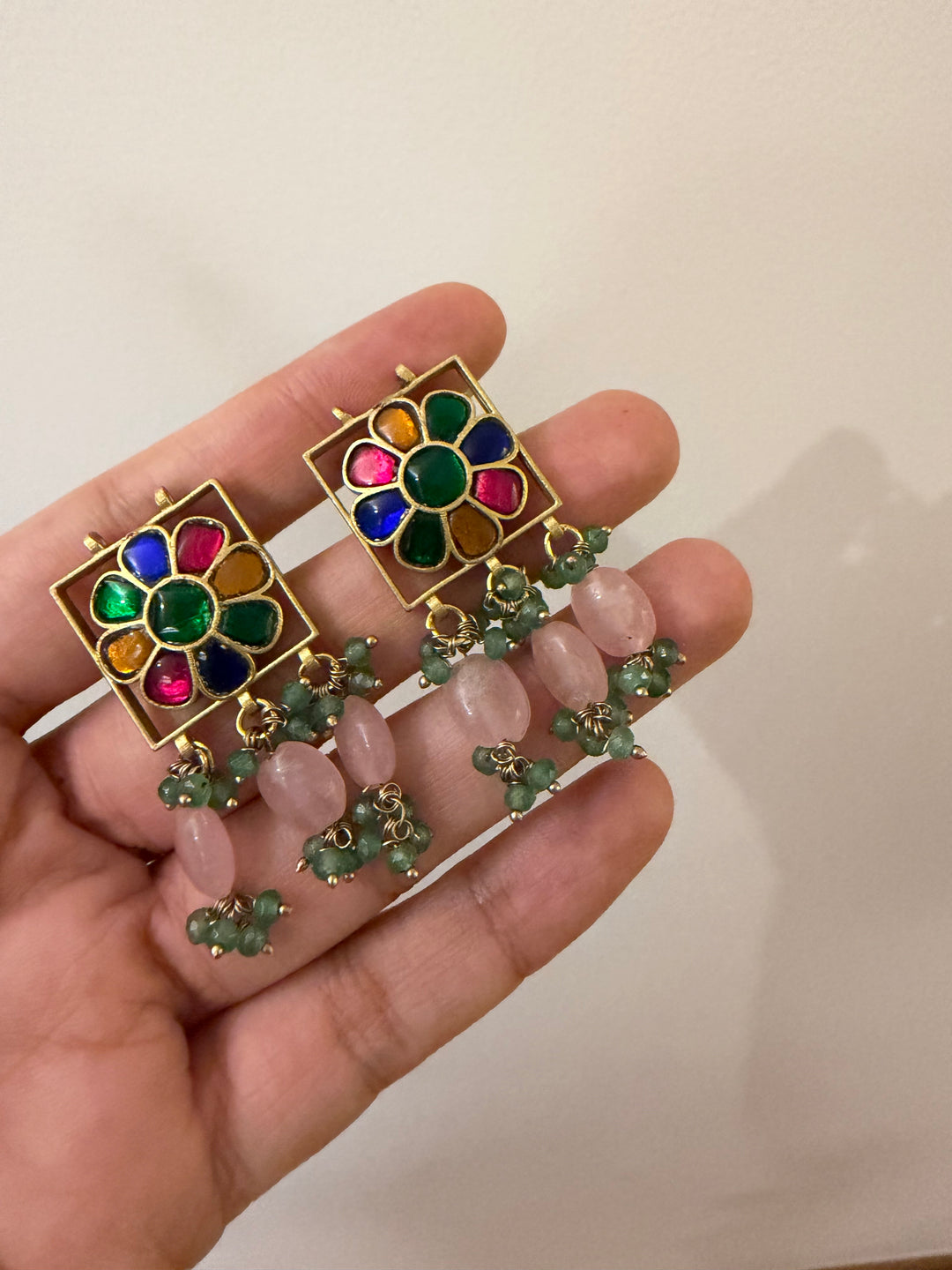 Multicolor bridal necklace