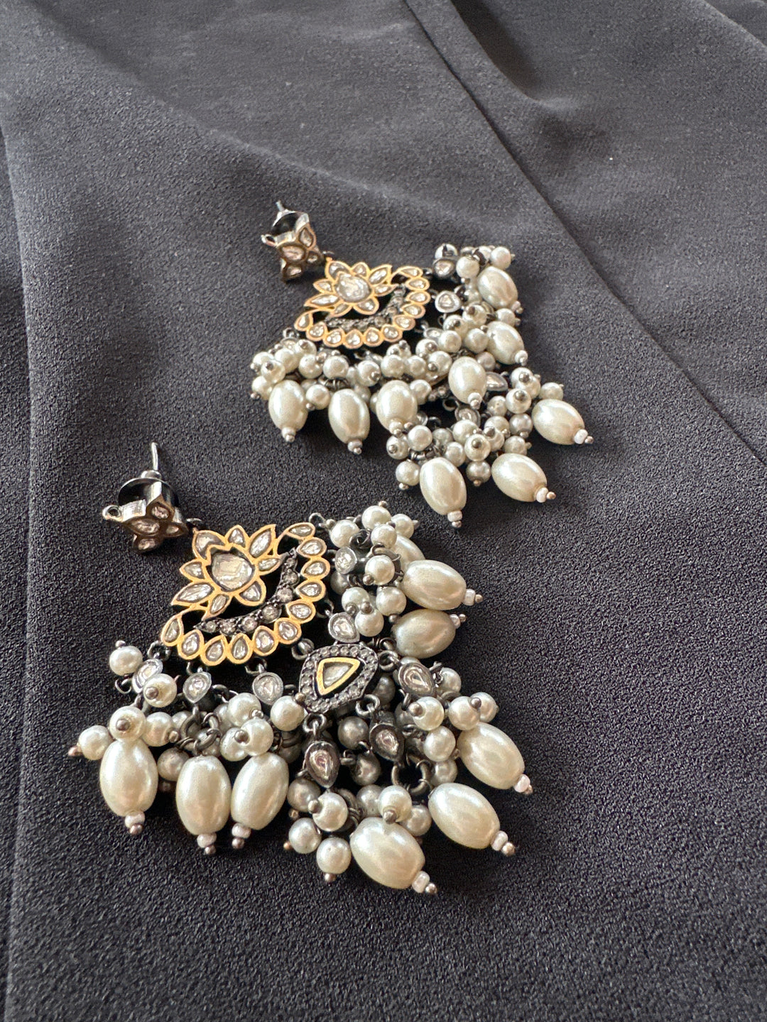 Dhariya charcoal earrings