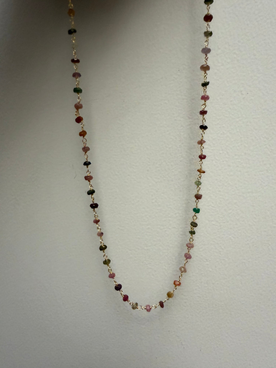 Sunset tourmaline necklace