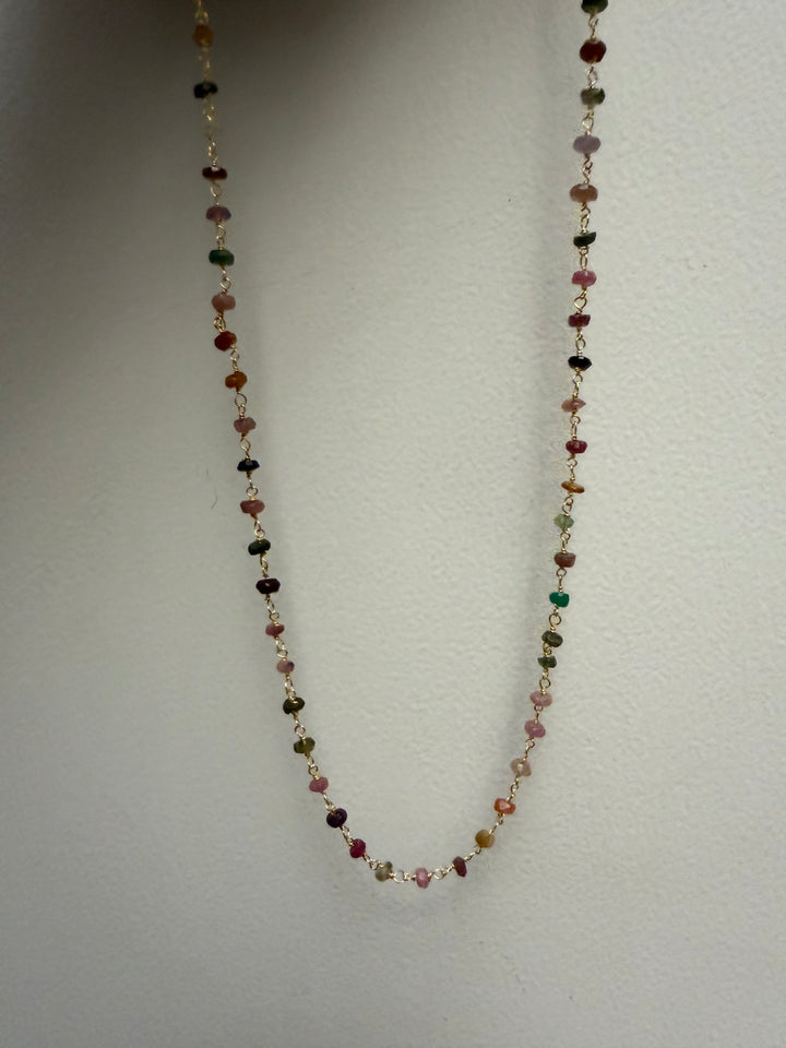 Sunset tourmaline necklace