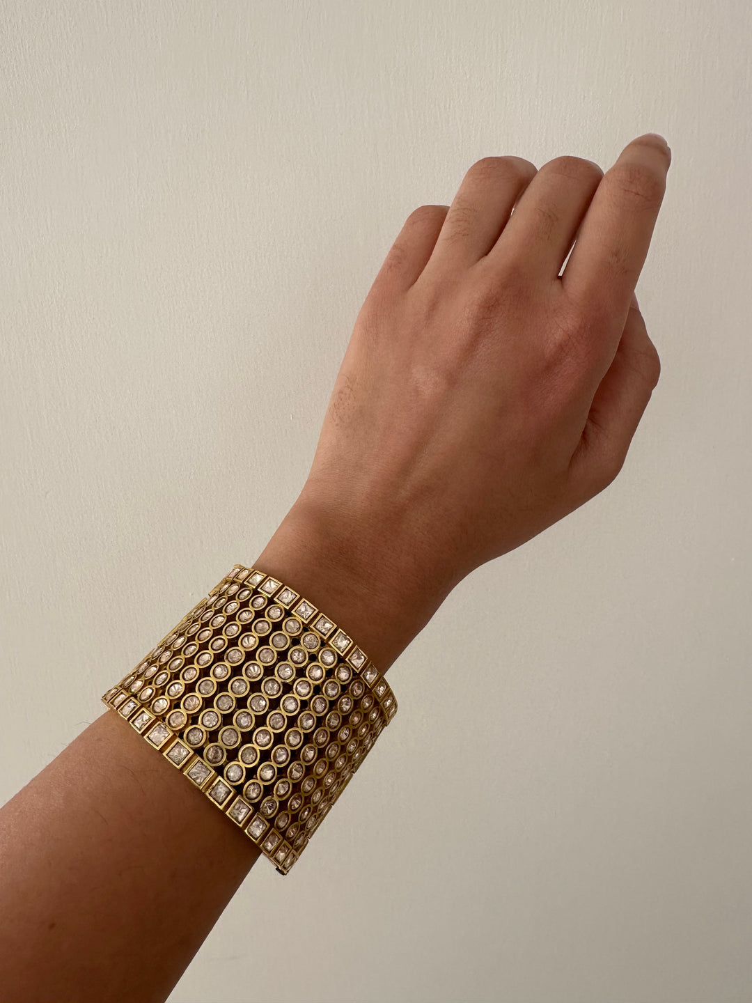 Diamonte cuff bracelet