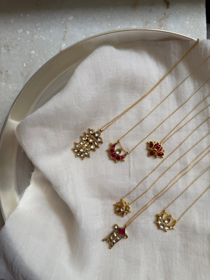 Jadau payal necklace