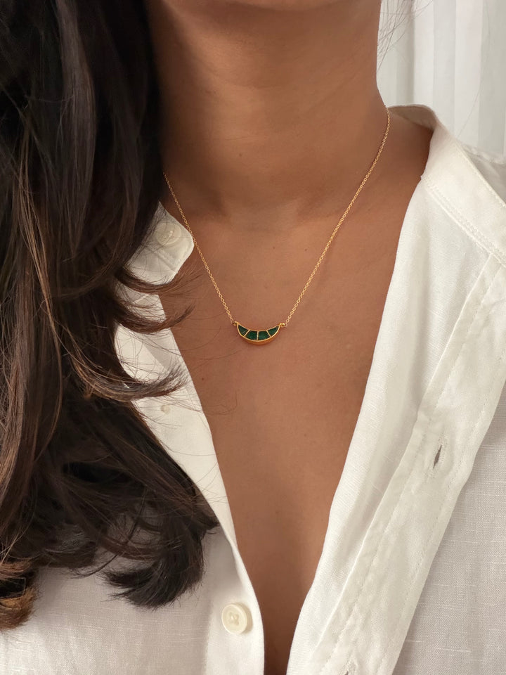 Moon shape necklace