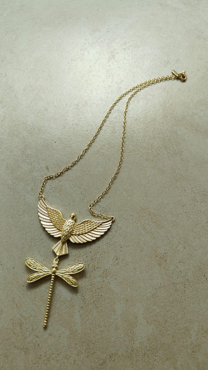 Wing twin necklace