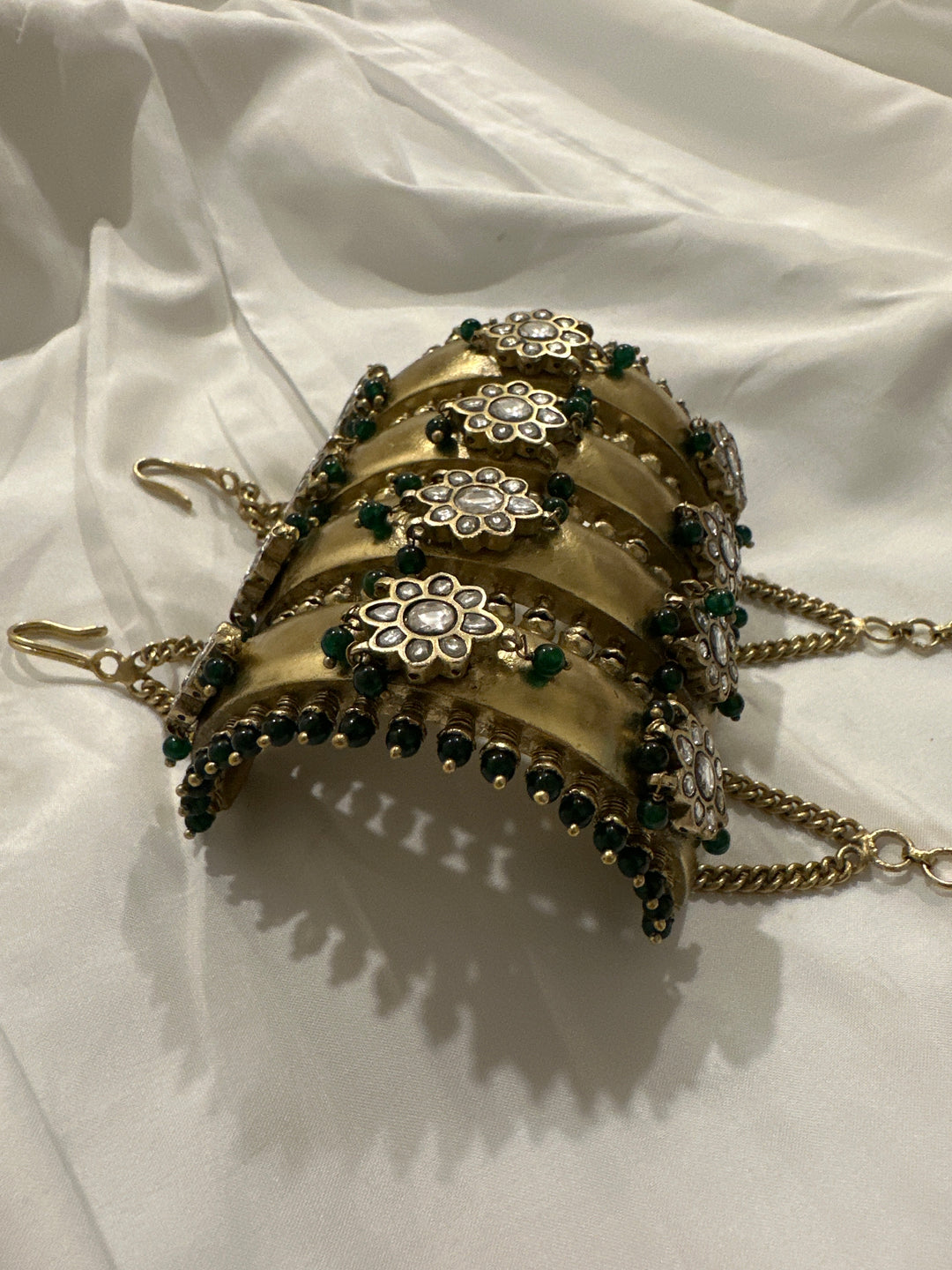 Yogi green cuff bracelet