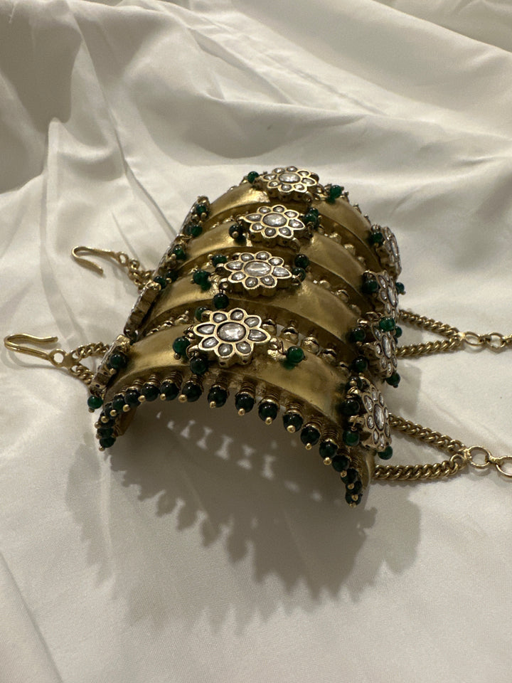 Yogi green cuff bracelet