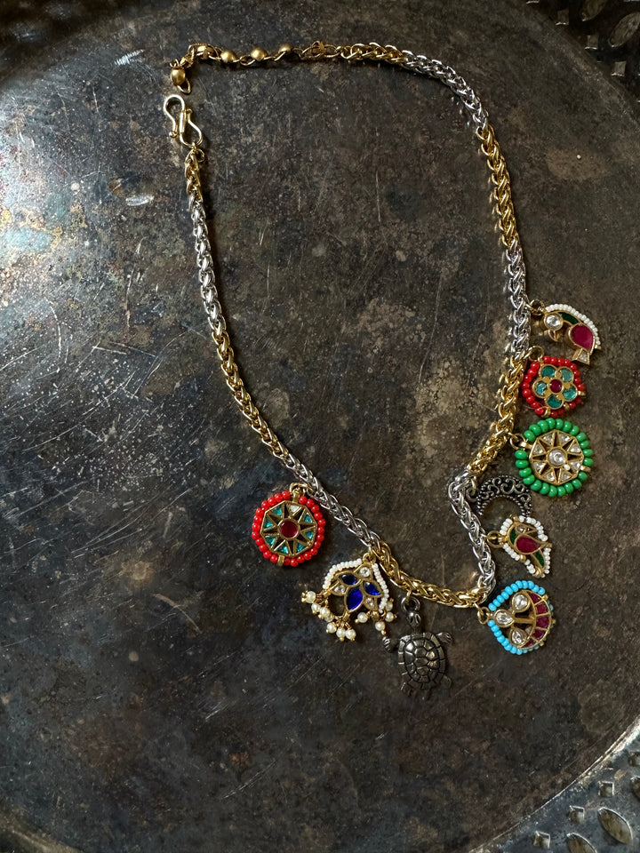 Tanjore Charm Necklace