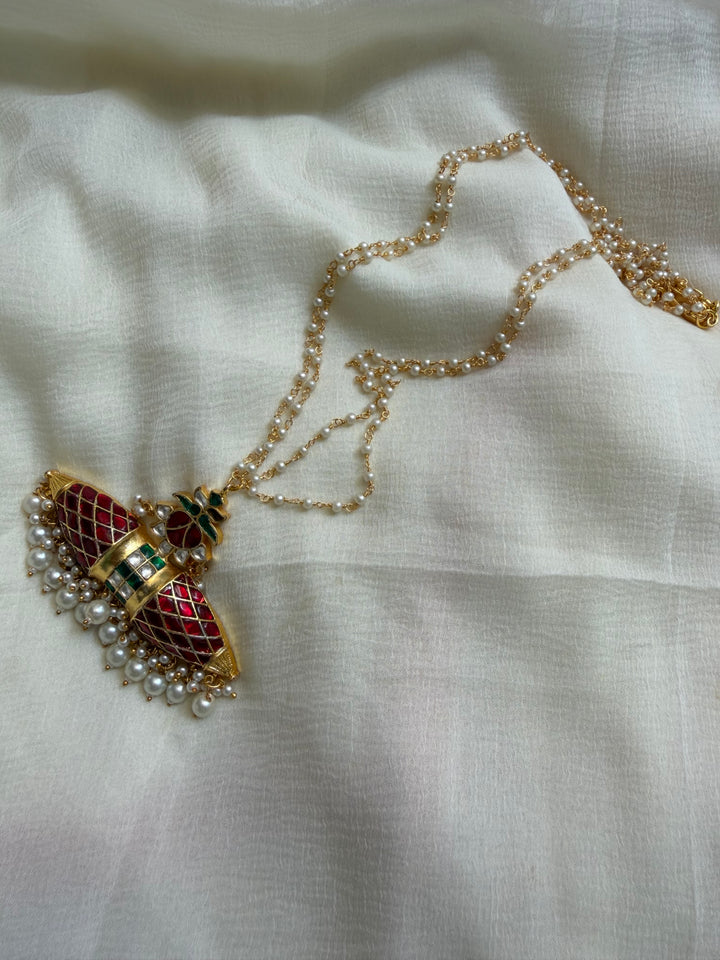 Taweez red necklace