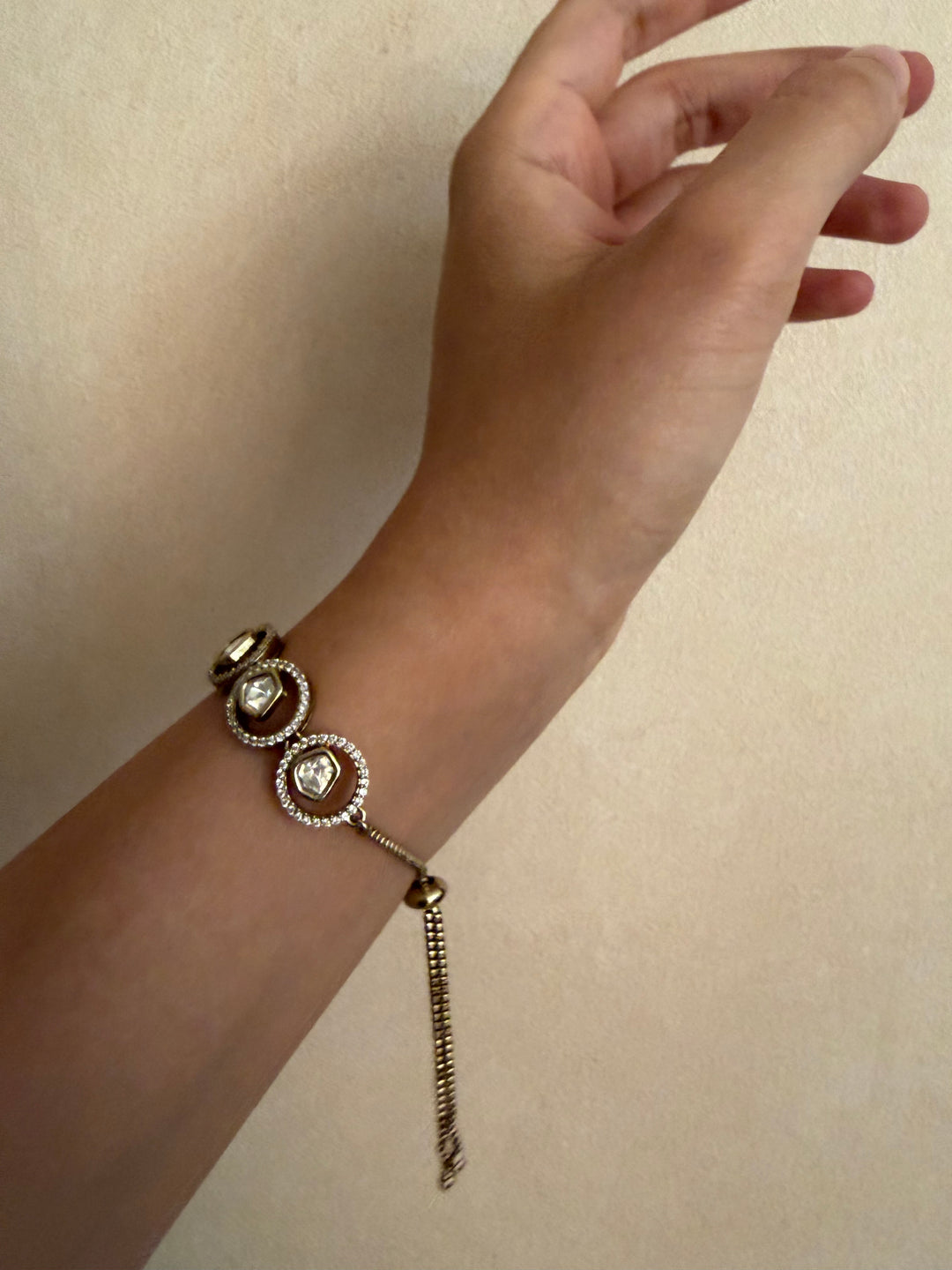 Uneven jadau bracelet