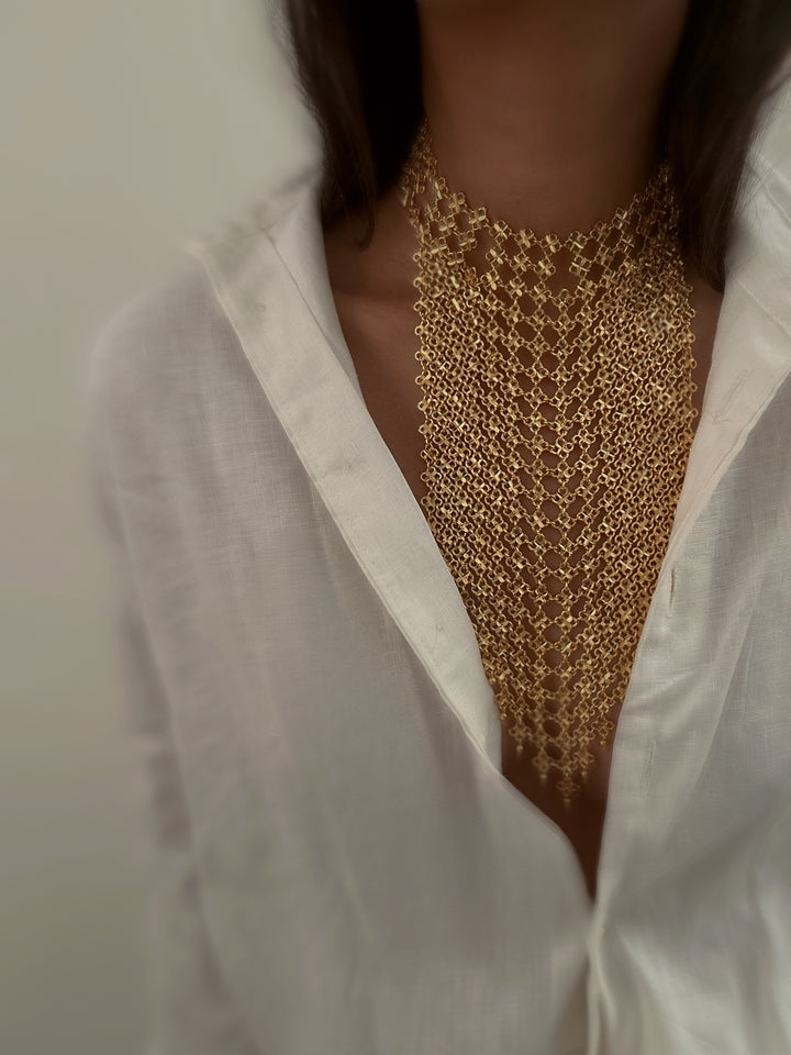 Saudi gold necklace