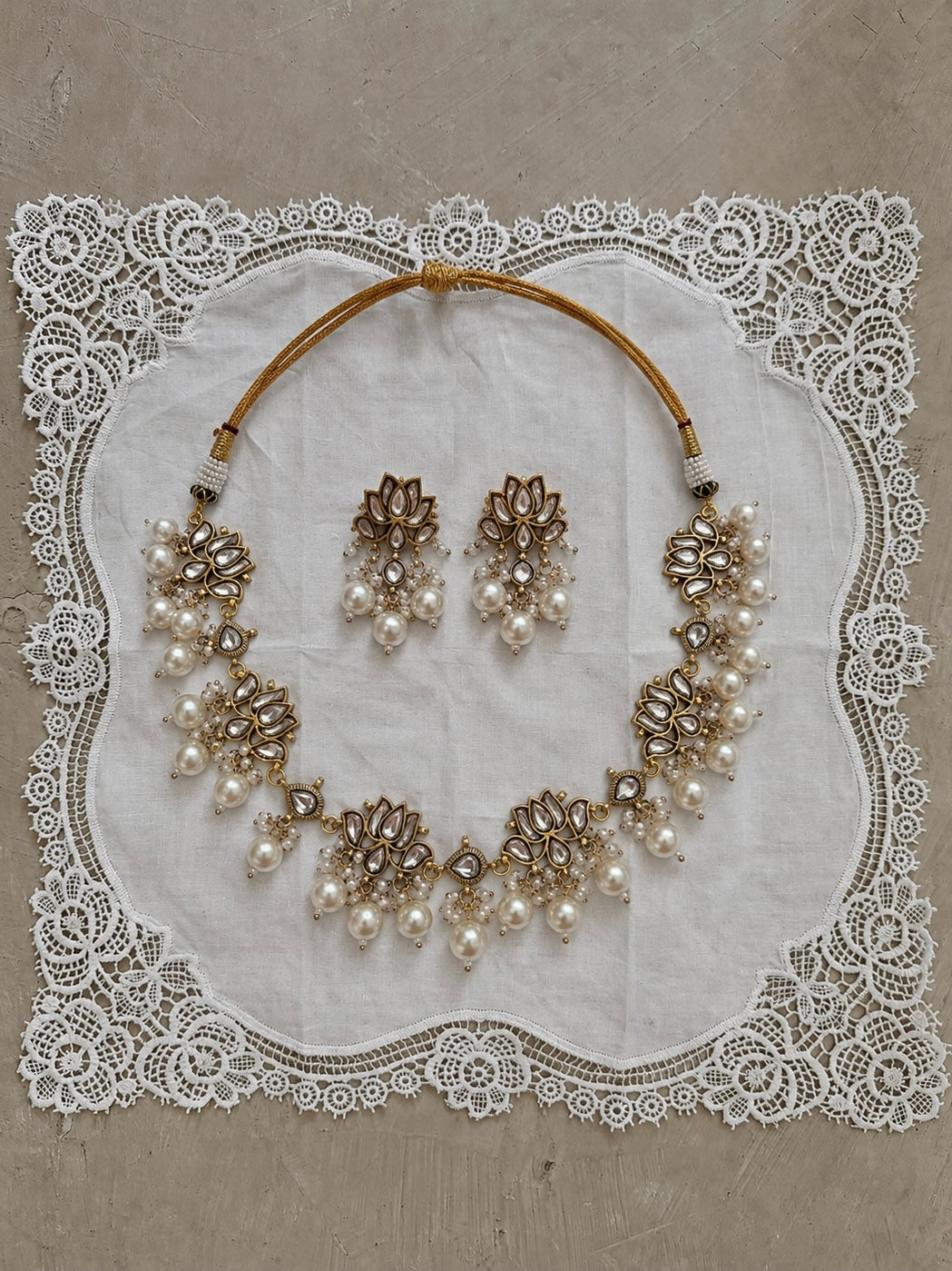 Lotus heirloom necklace set