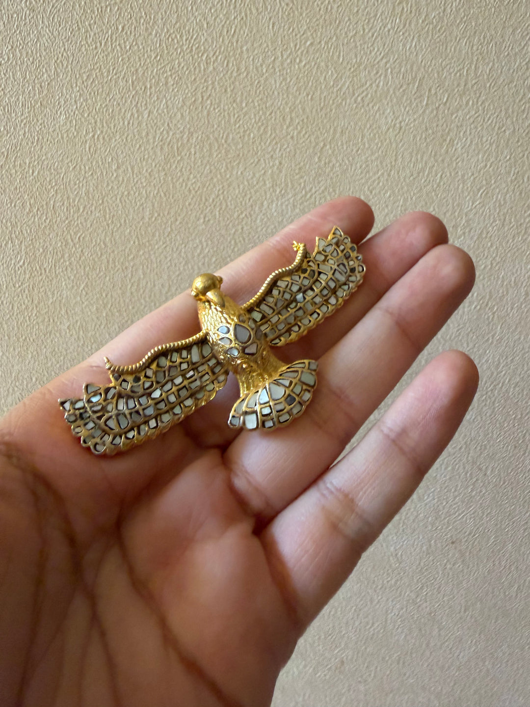 Eagle pin brooch