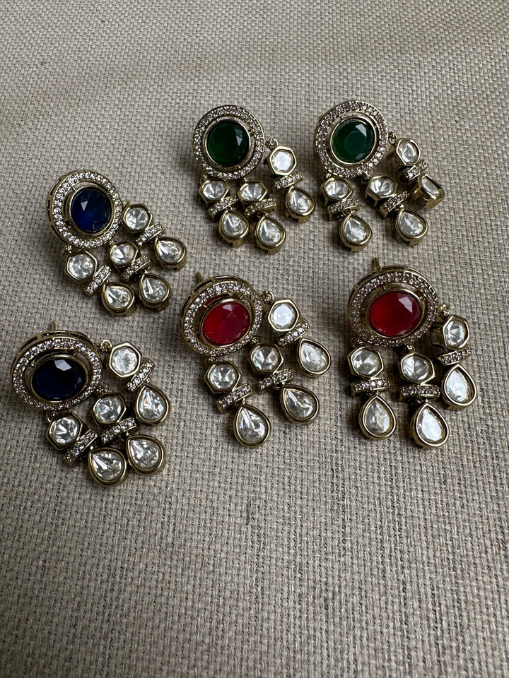 Cob colored earrings