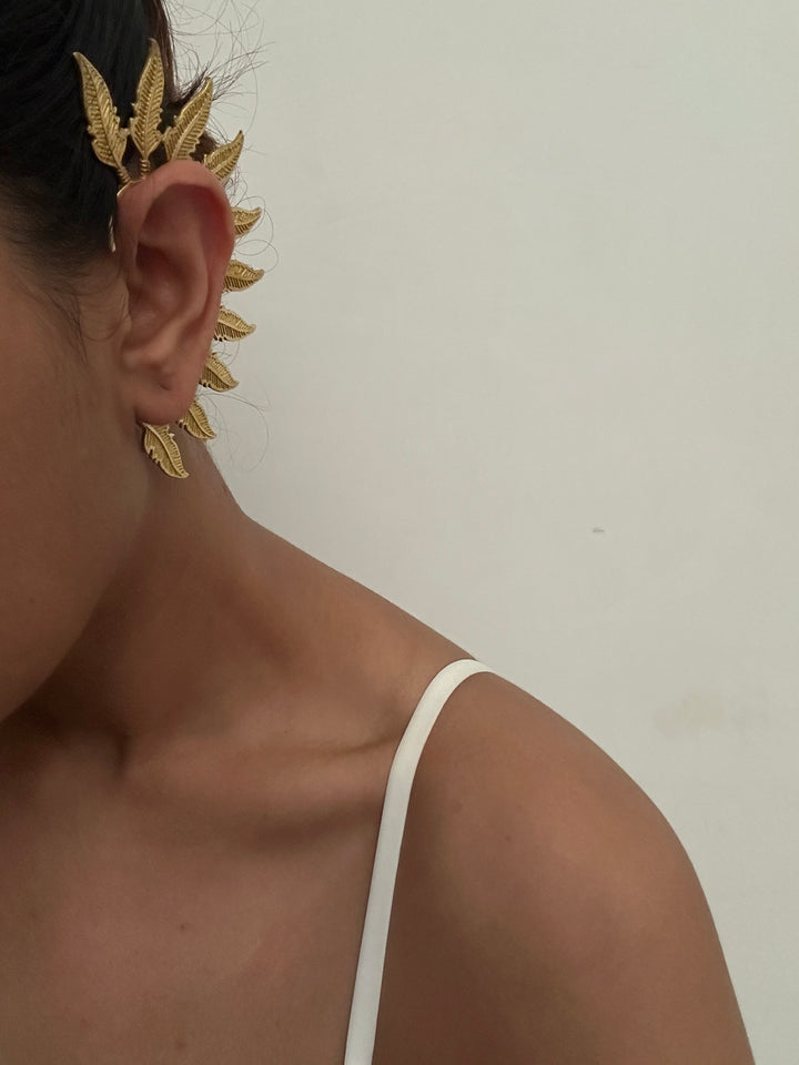 Leaf Cuff Earrings