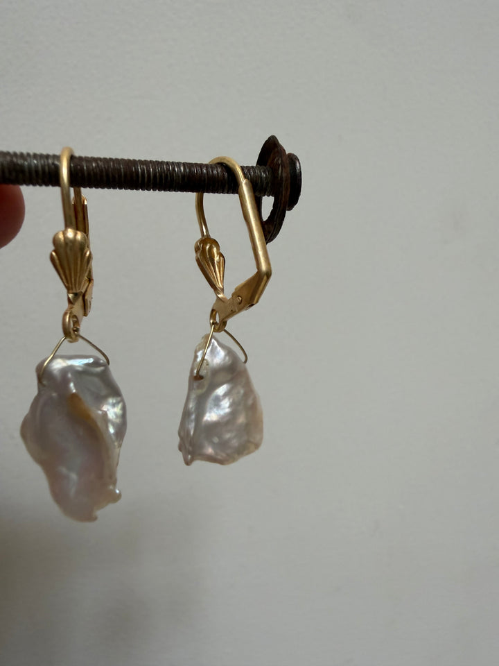 Baroque Pearl Chip sale Earrings