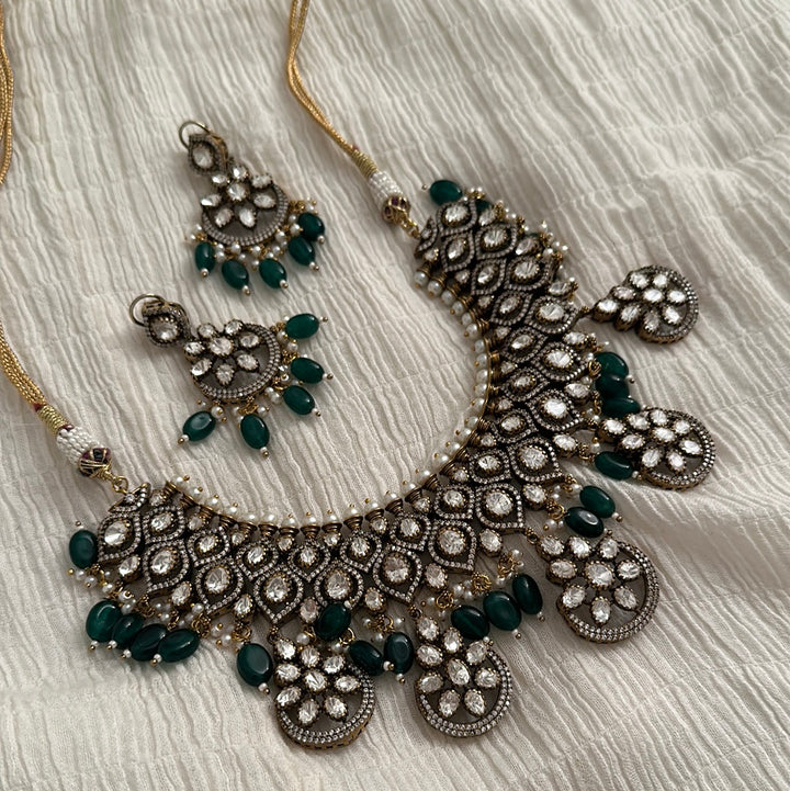 Shyama Green Necklace Set