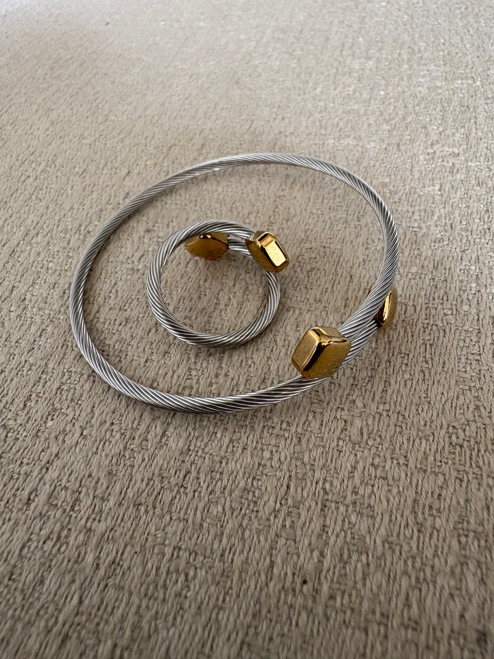 Wrap bracelet & ring set