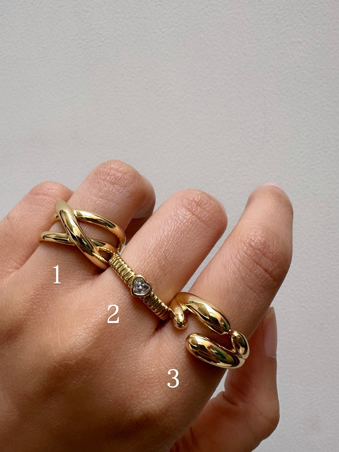 Gold irana ring